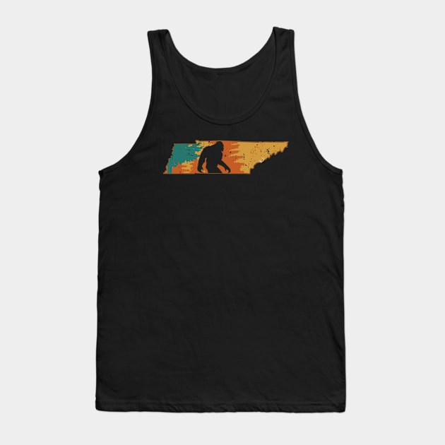 Bigfoot Retro Vintage Sasquatch Tennessee Tank Top by ryanjaycruz